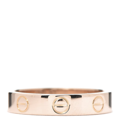 Cartier 18K Pink Gold 3.5mm LOVE Wedding Band Ring 51 5.75 3 of 4