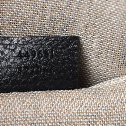 Gucci Dollar Calfskin Small GG Charm Dome Bag Black 7 of 10
