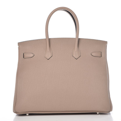 Hermes Togo Birkin 35 Gris Tourterelle 4 of 32