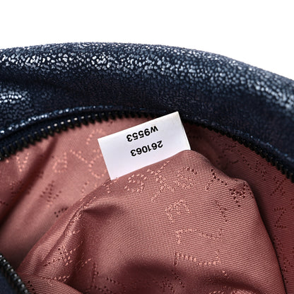 Stella McCartney Metallic Shaggy Deer Small Falabella Tote Navy 7 of 9