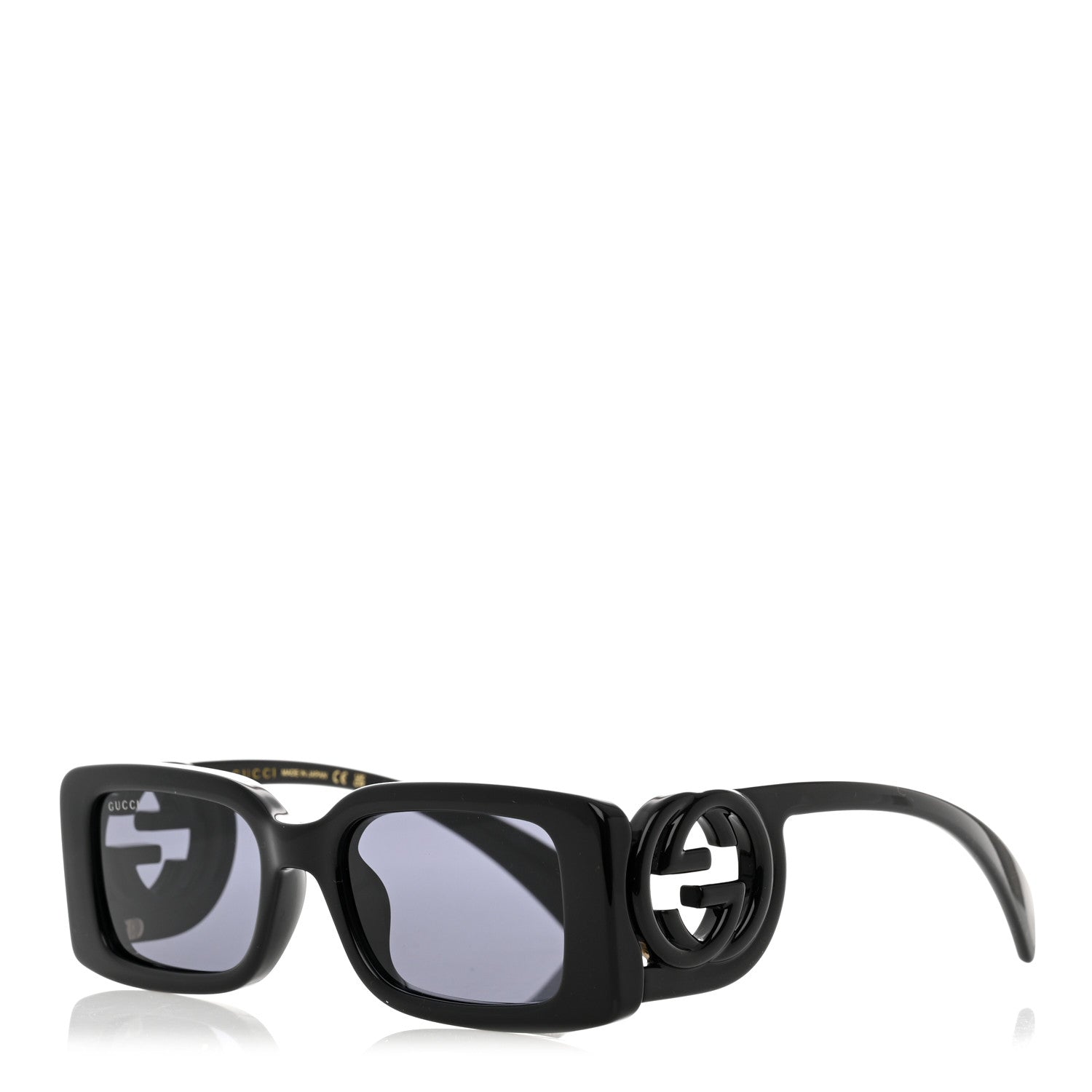 Gucci Acetate Chaise Rectangle Frame Sunglasses GG1325S Black 1 of 8