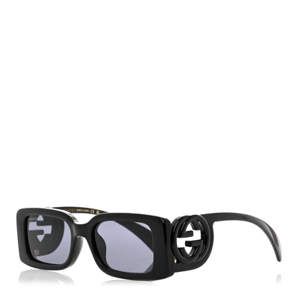 Gucci Acetate Chaise Rectangle Frame Sunglasses GG1325S Black 1 of 8