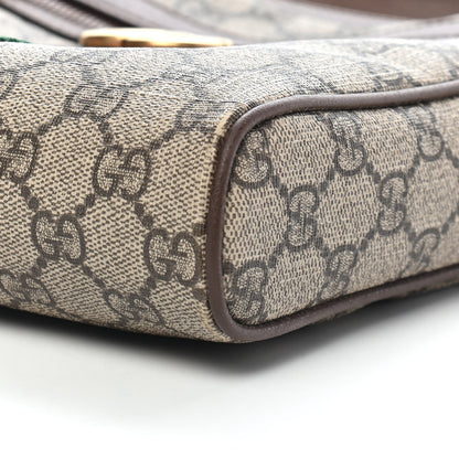 Gucci GG Supreme Monogram Web Small Ophidia Messenger Bag Brown 9 of 10