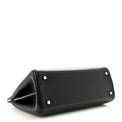 Gucci Grainy Calfskin Small Zumi Top Handle Bag Black 3 of 10