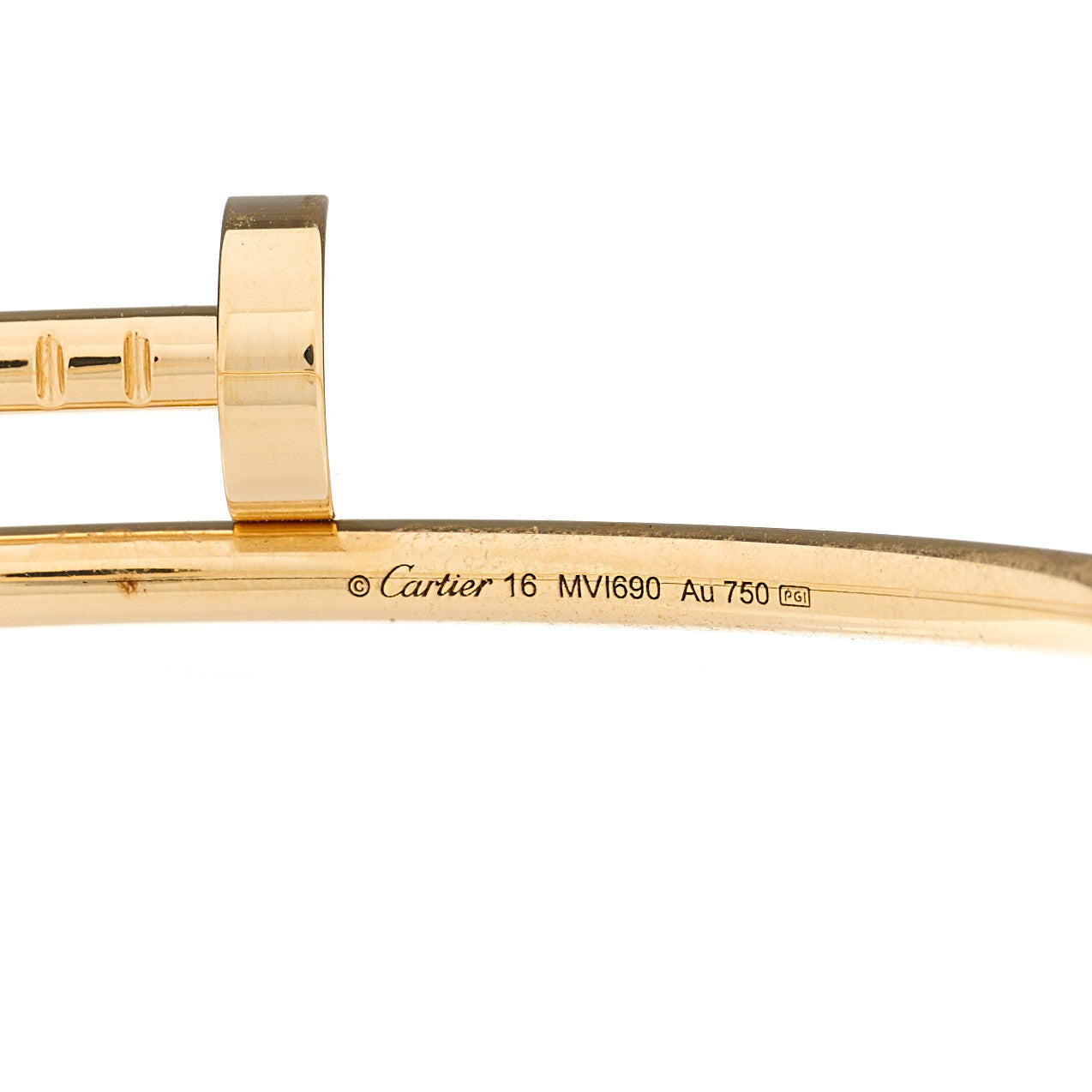 18K Yellow Gold Small Juste Un Clou Bracelet 16