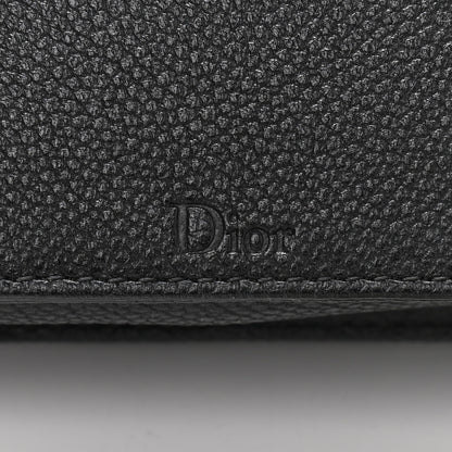 Christian Dior Grained Calfskin Diorama Wallet on Chain Pouch Black 13 of 13
