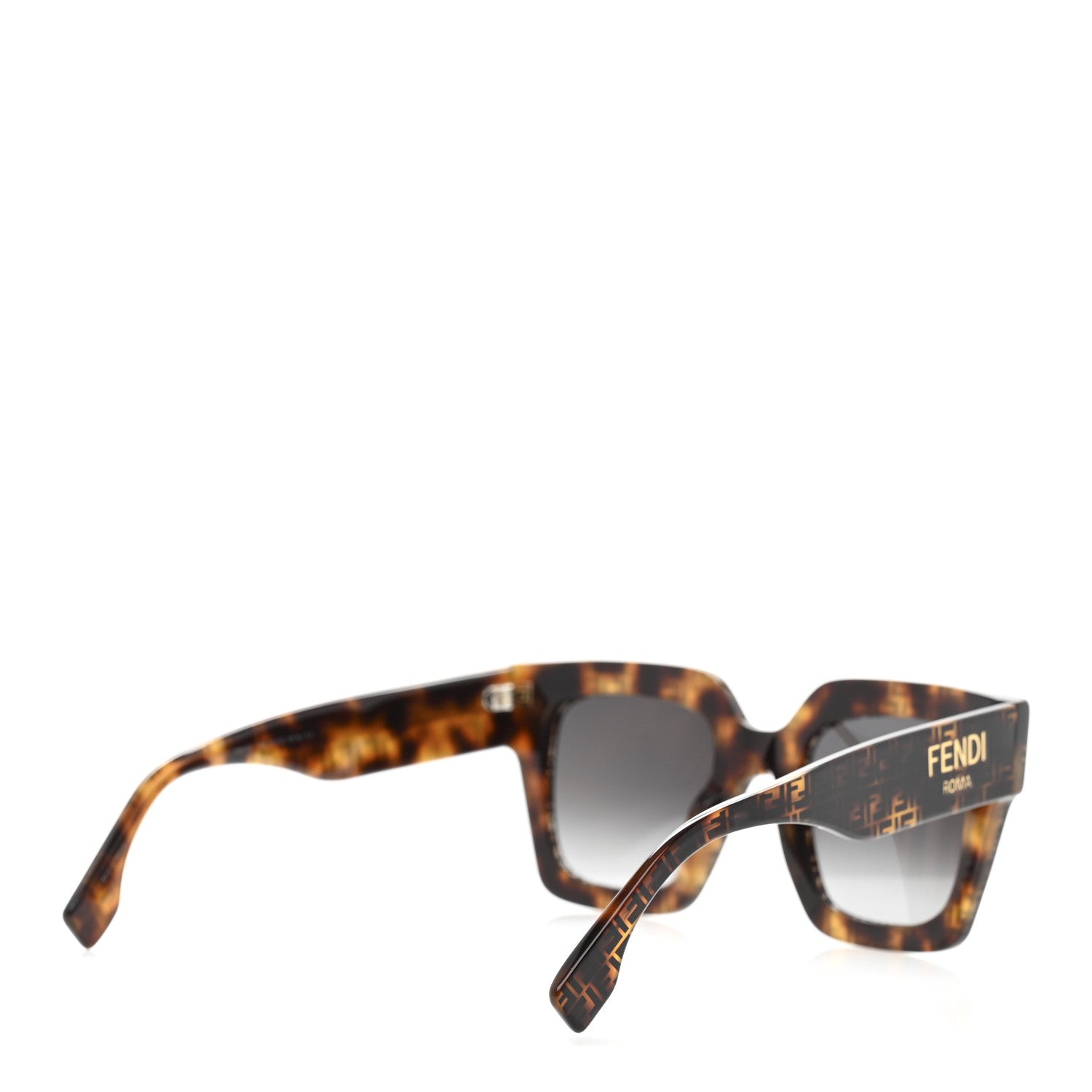 Fendi Acetate Fendi Square Sunglasses FE40101 Havana Black 4 of 8