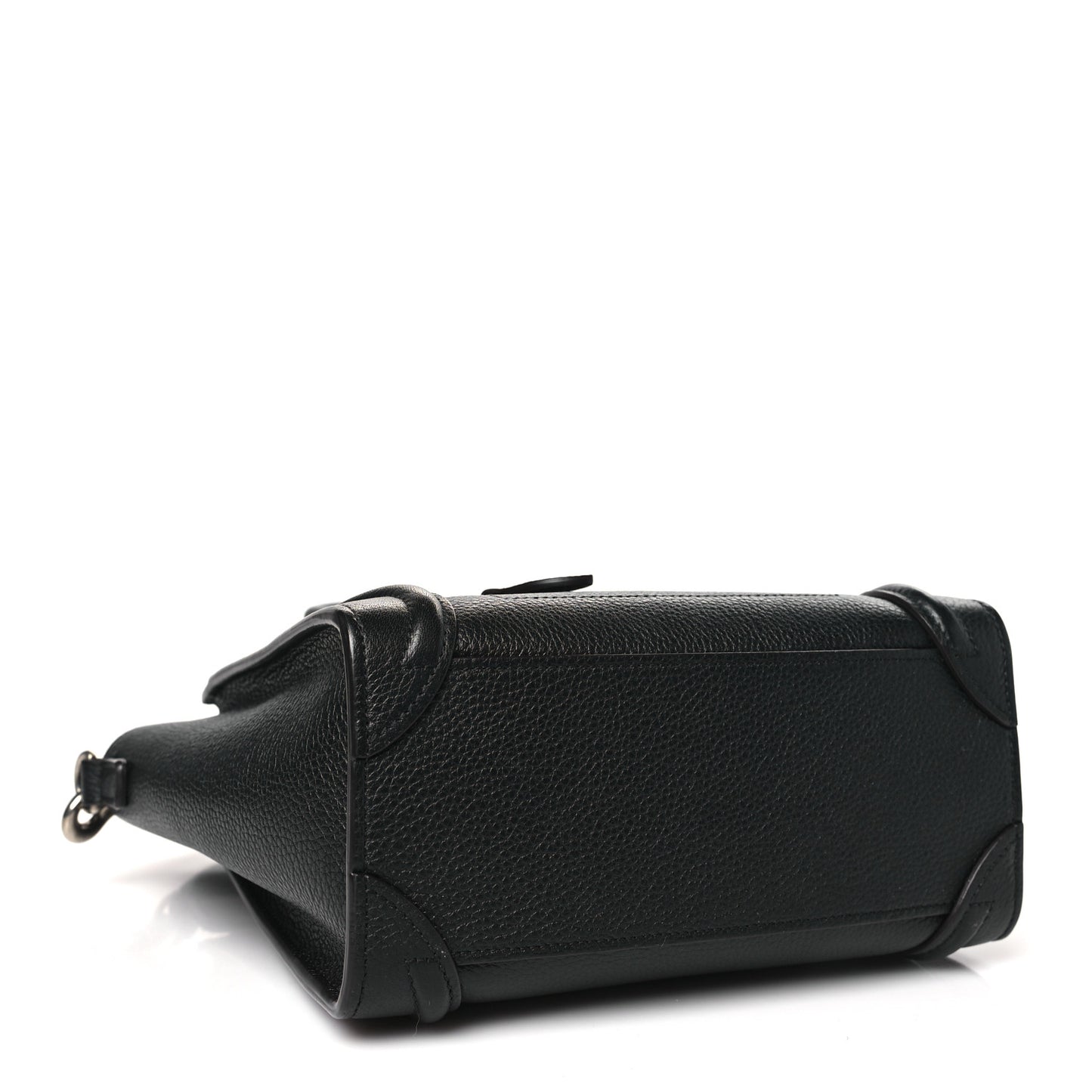 Drummed Calfskin Nano Luggage Black