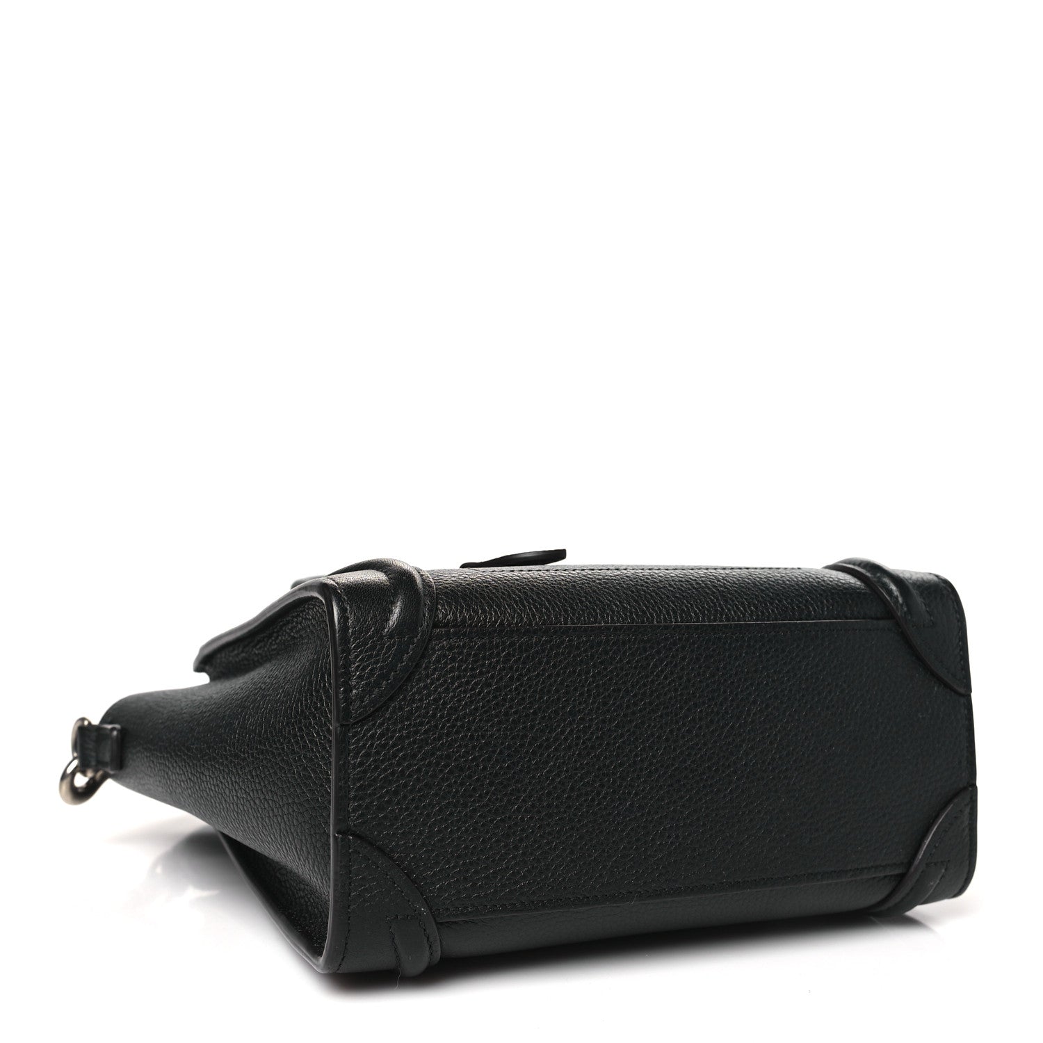 Celine Drummed Calfskin Nano Luggage Black 4 of 10