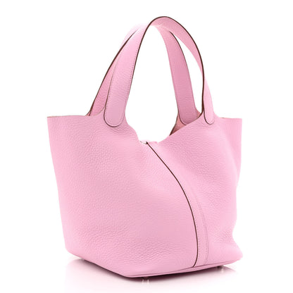 Hermes Taurillon Clemence Picotin Lock 22 MM Mauve Sylvestre 3 of 11