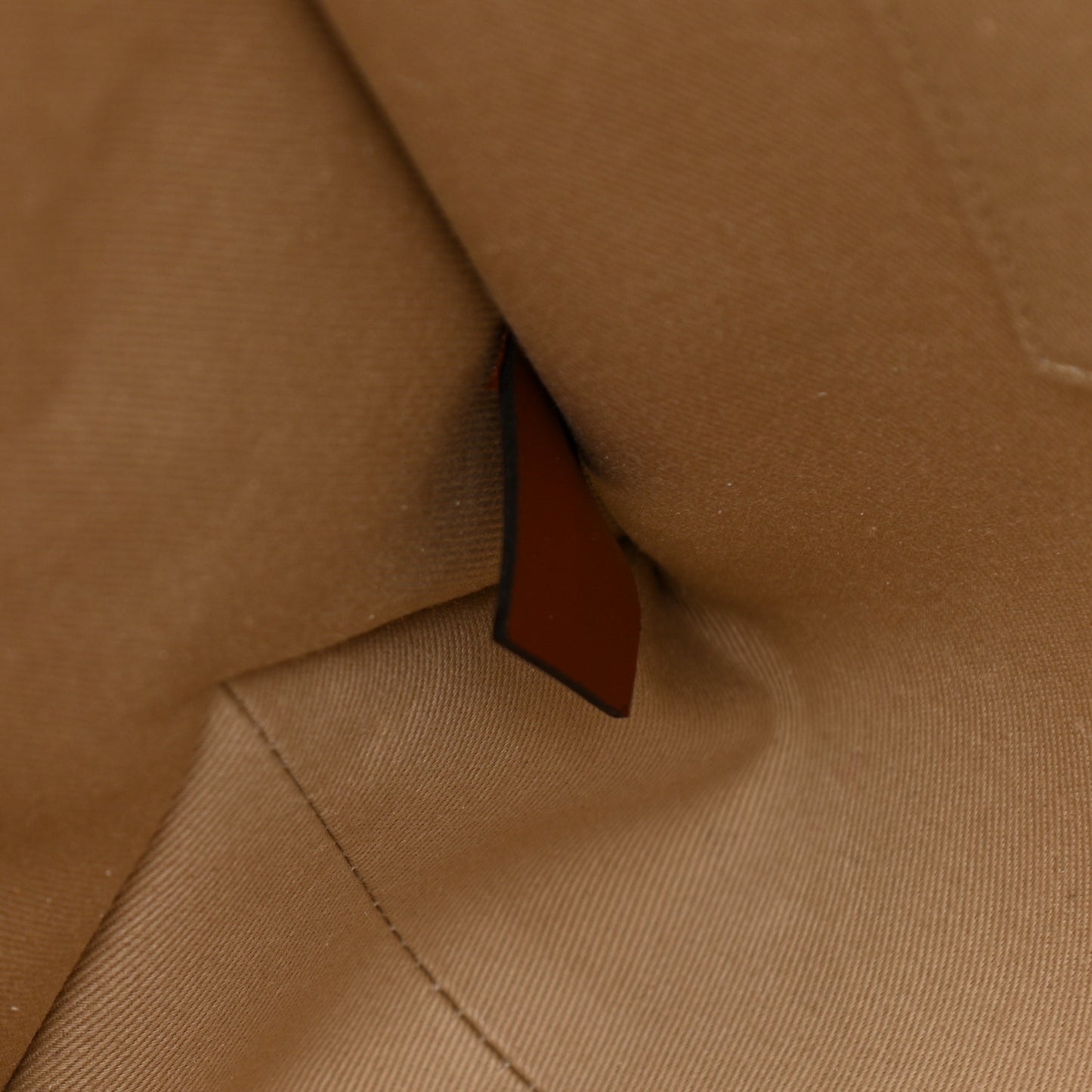 Calfskin Medium Woody Ribbon Tote Sepia Brown