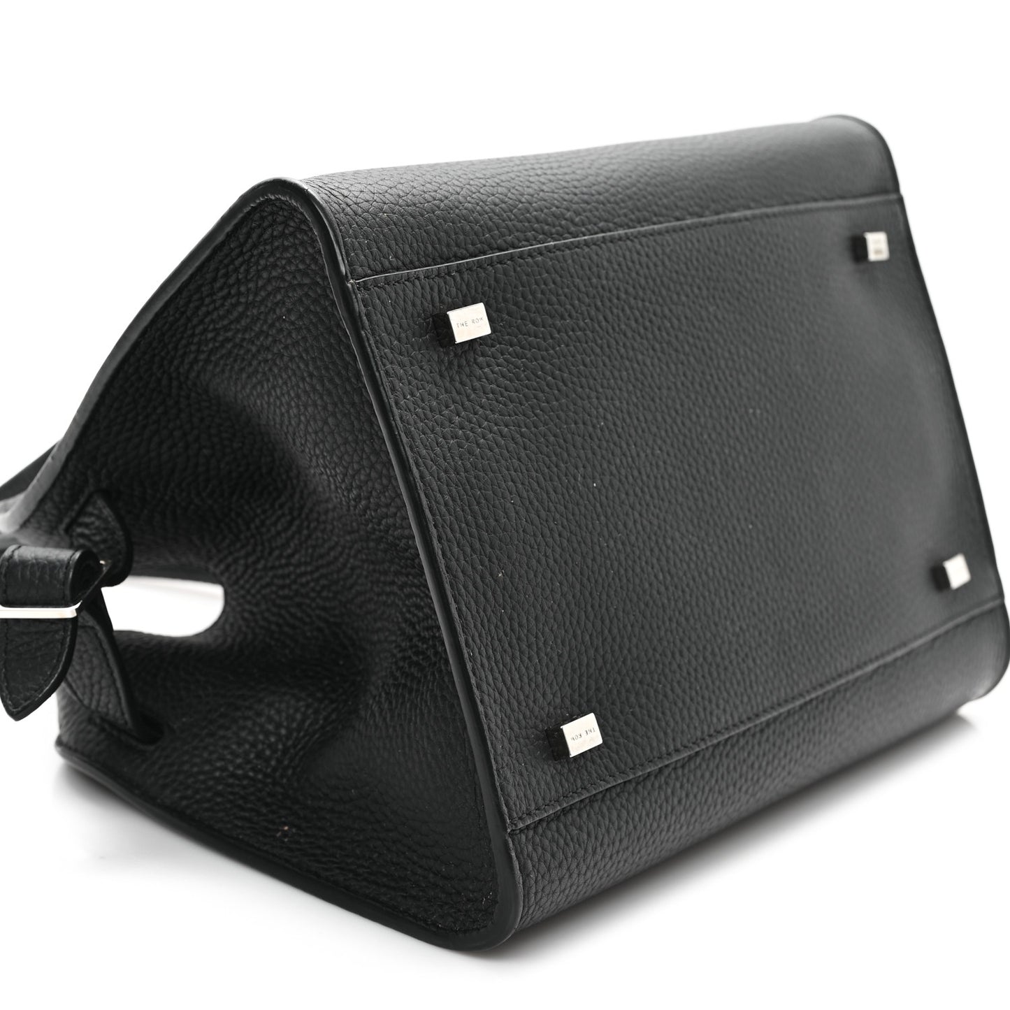 Grained Calfskin Soft Margaux 10 Bag Black