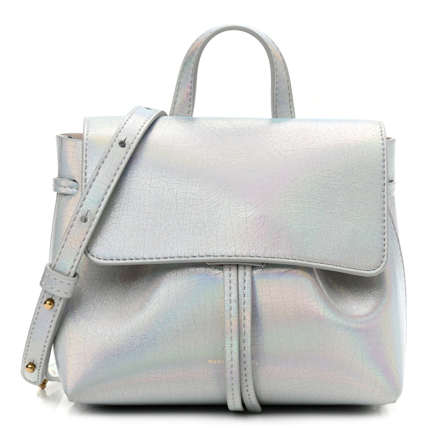 Iridescent Calfskin Mini Soft Lady Bag Iride
