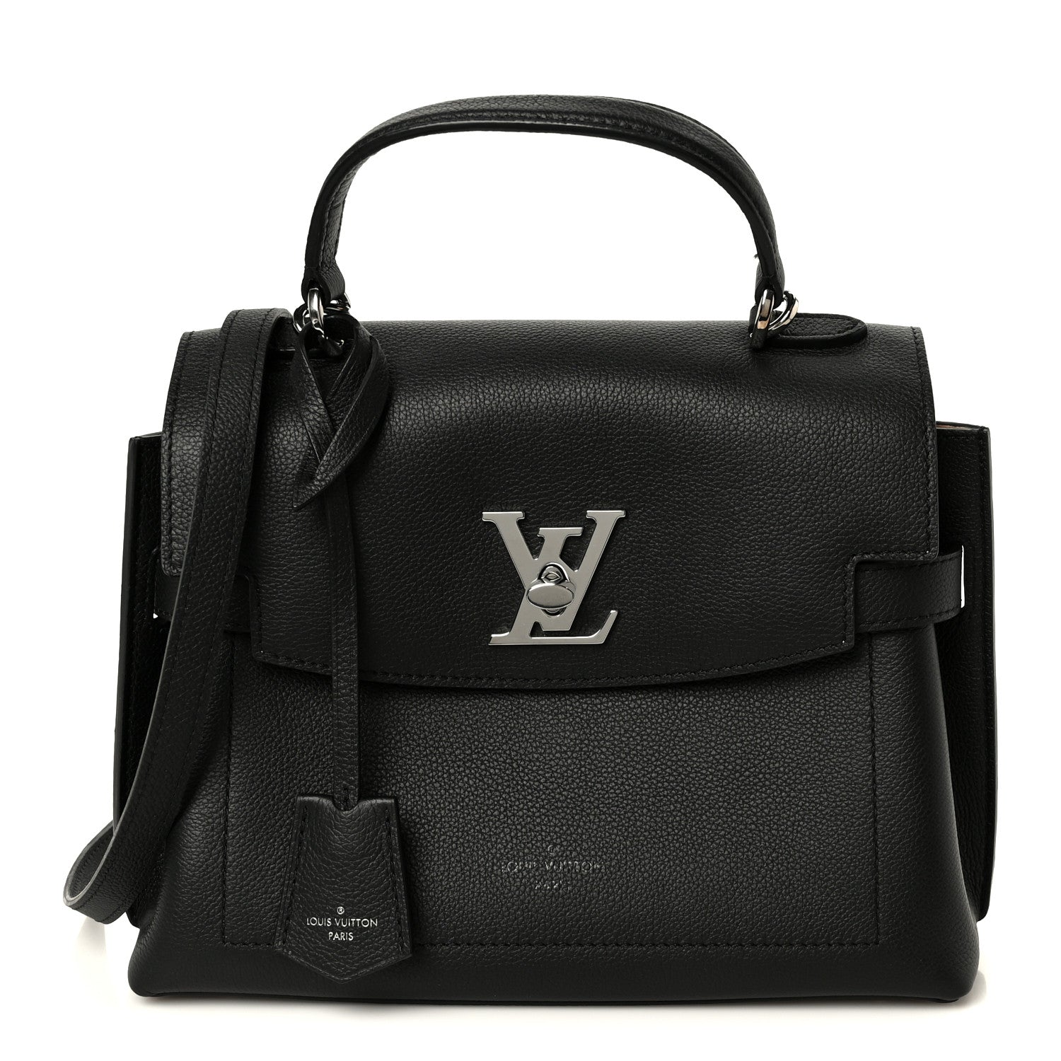 Louis Vuitton Calfskin Lockme Ever BB Black 1 of 12