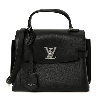 Louis Vuitton Calfskin Lockme Ever BB Black 1 of 12