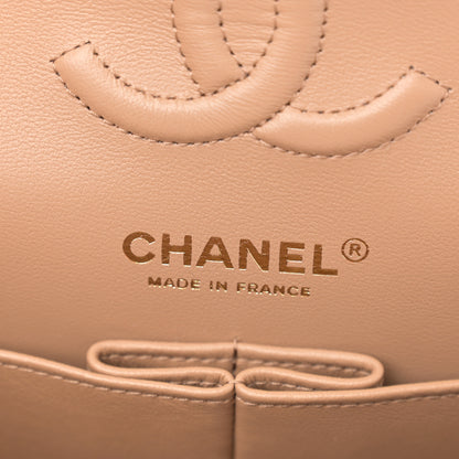 Chanel Lambskin Quilted Small Double Flap Beige 6 of 11