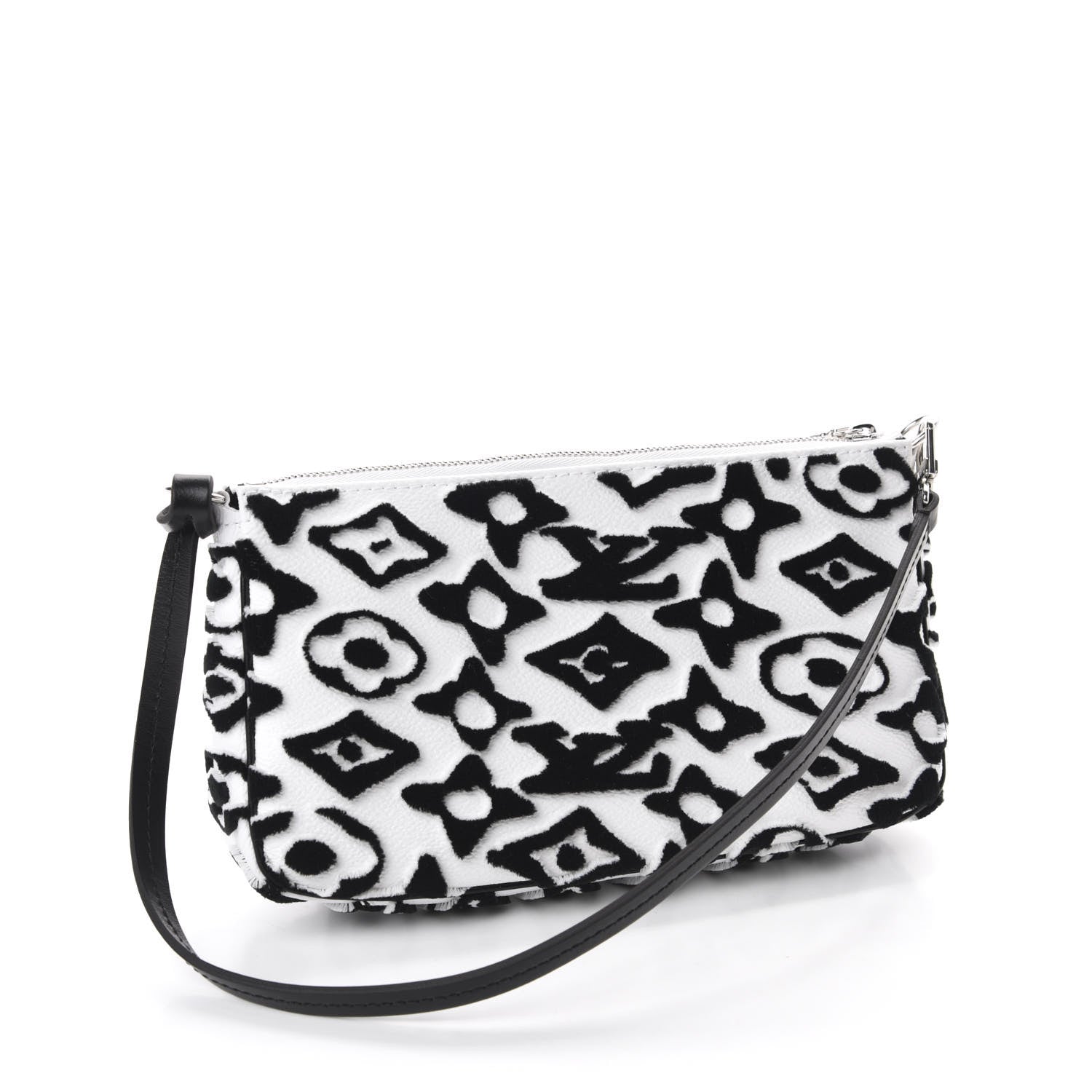 Louis Vuitton X UF Tufted Monogram Pochette Accessories White Black 3 of 11