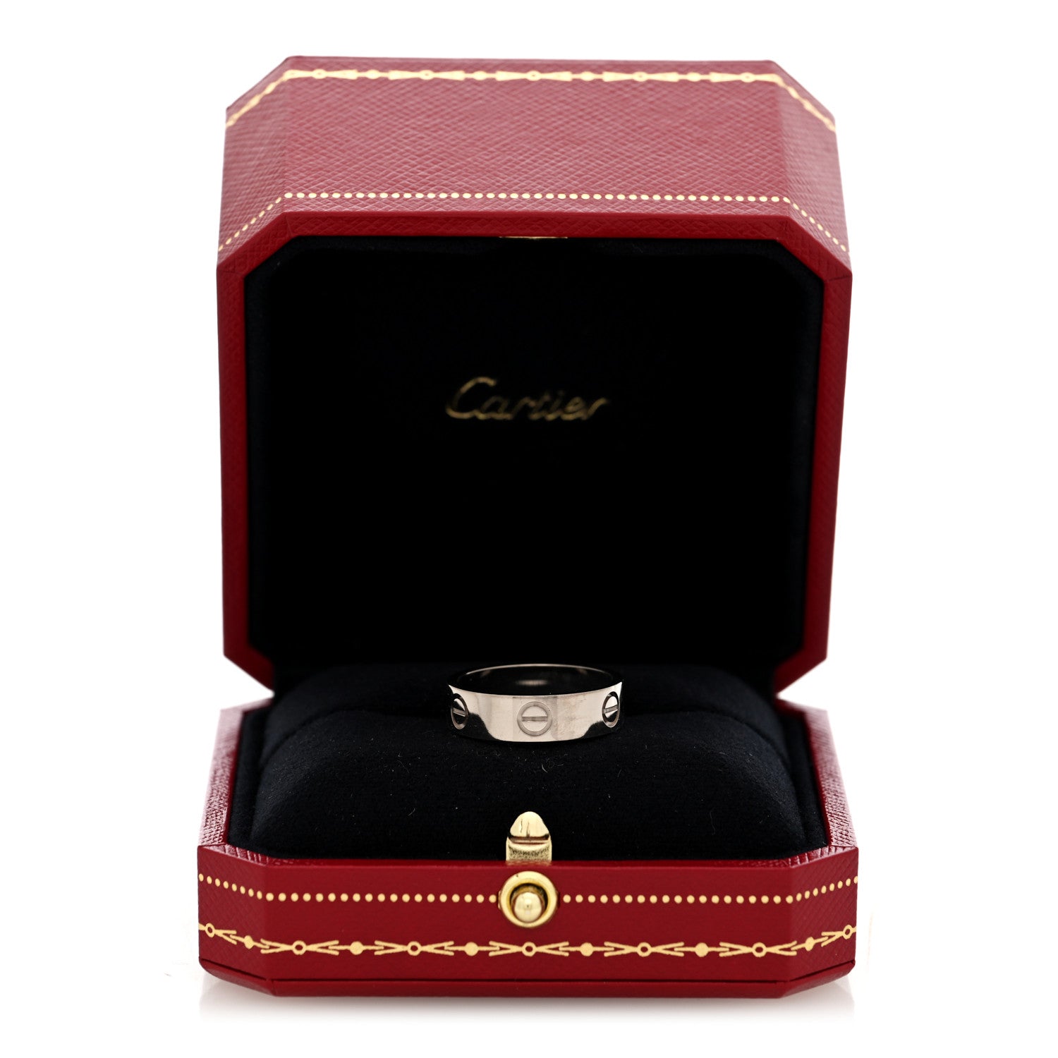 Cartier 18K White Gold 5.5mm LOVE Ring 56 7.75 4 of 4