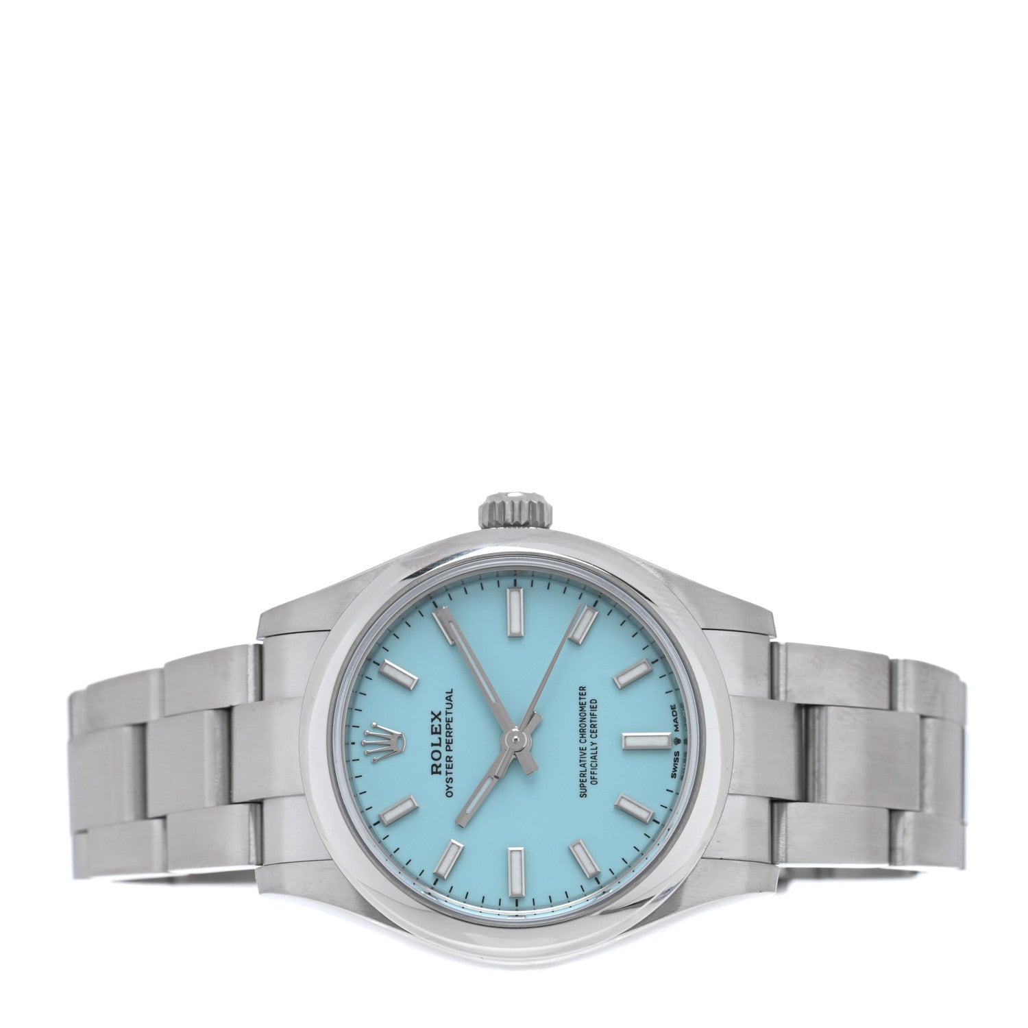 Rolex Stainless Steel 31mm Oyster Perpetual Watch Turquoise 277200 2 of 5