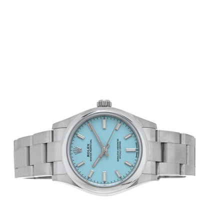 Rolex Stainless Steel 31mm Oyster Perpetual Watch Turquoise 277200 2 of 5