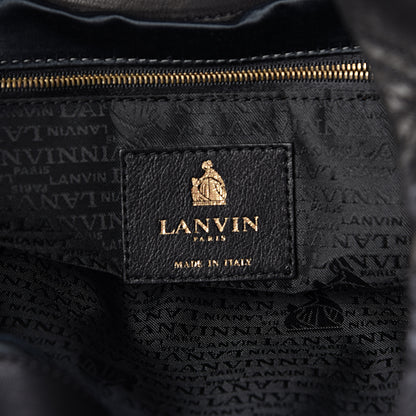 Lanvin Lambskin Stitched Tote Black 6 of 9