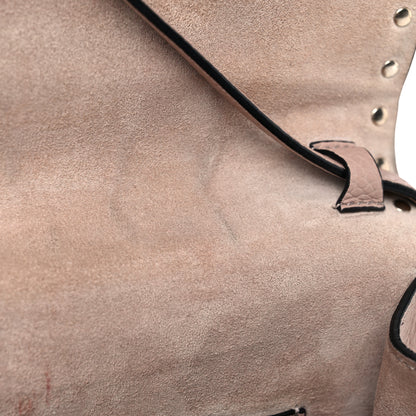 Valentino Garavani Pebbled Calfskin Medium Rockstud Flip Lock Crossbody Bag Poudre 14 of 20