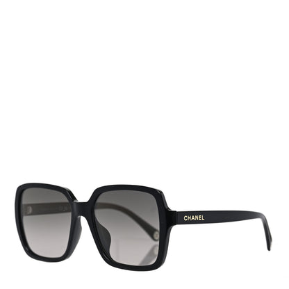 Chanel Acetate Polarized Square Sunglasses 5505-A Black 1 of 6