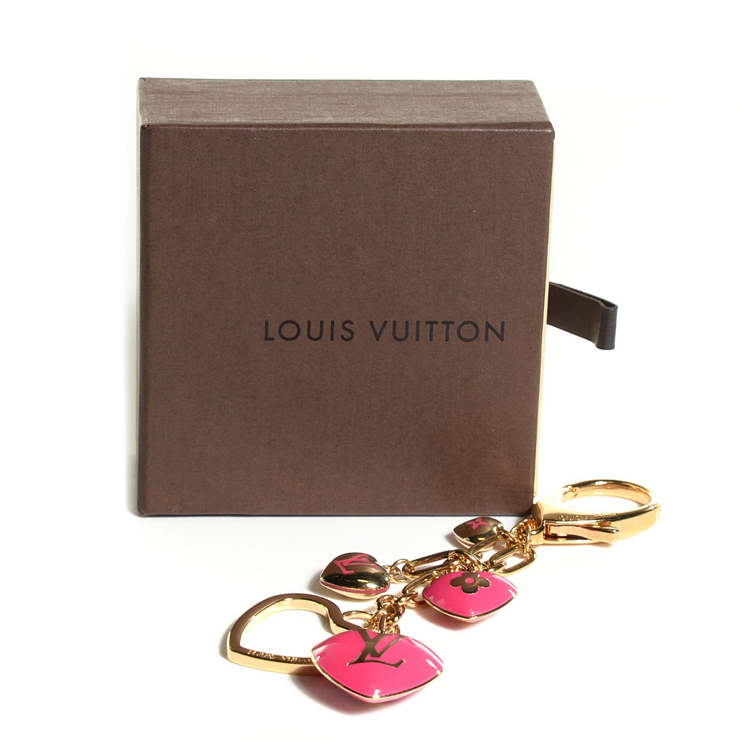 Louis Vuitton Coeurs Heart Bag Charm Key Holder Pink 4 of 4