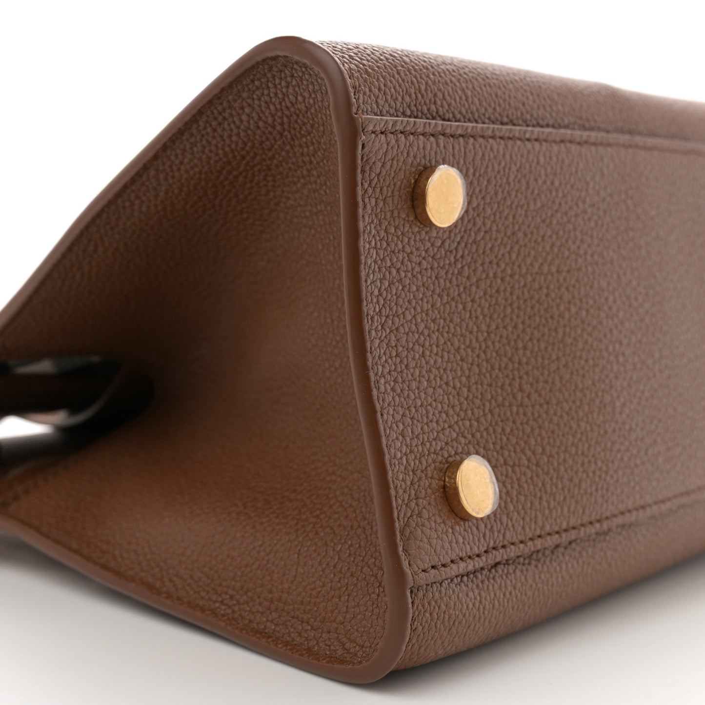 Grainy Calfskin Nova Check Mini Cotswolds Tote Hazel