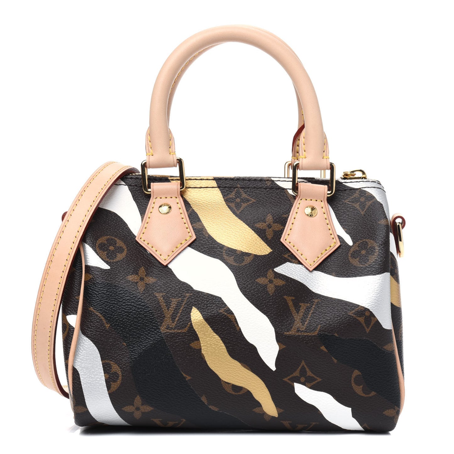 X LOL Monogram Speedy BB Gold Silver