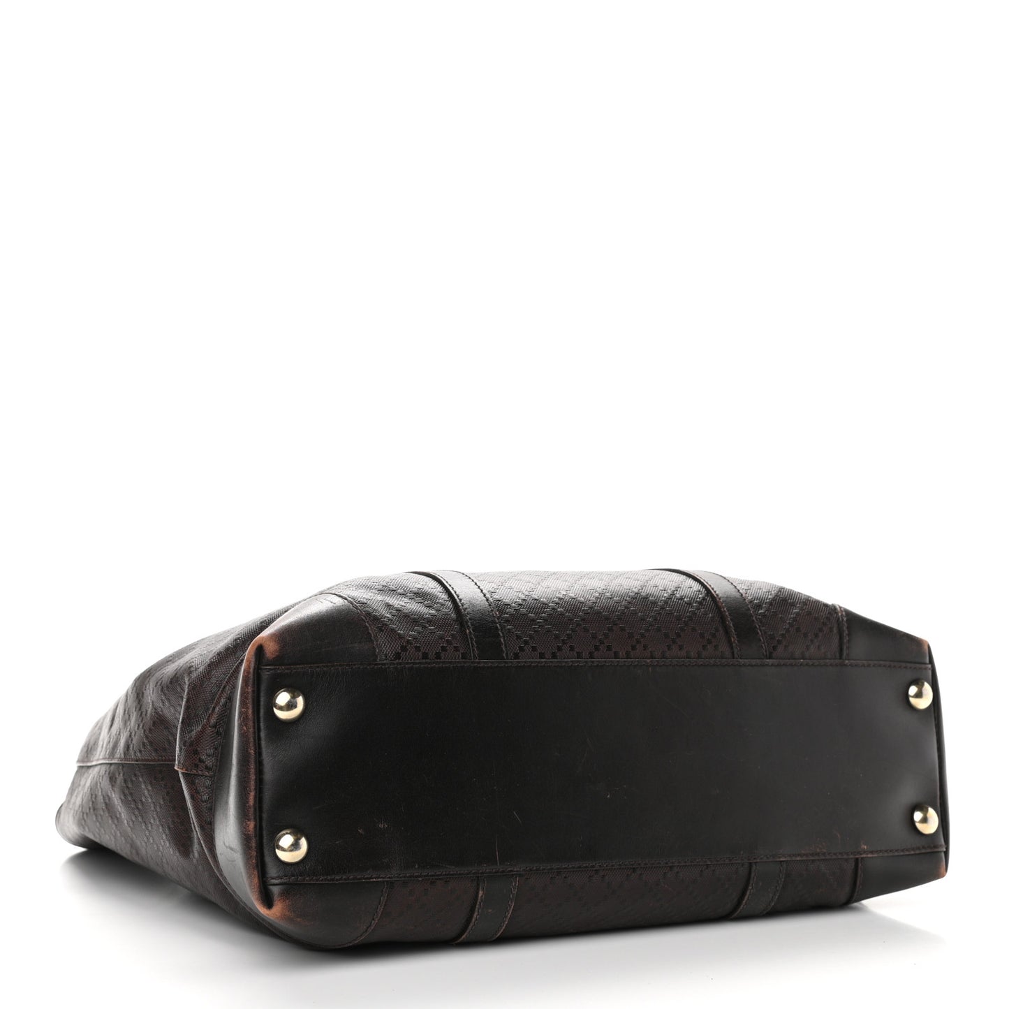 Diamante Joy Vertical Tote Dark Brown