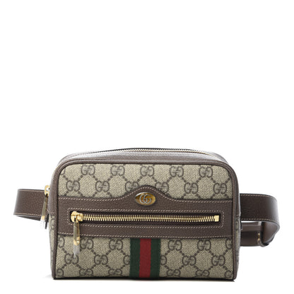 Gucci GG Supreme Monogram Web Small Ophidia Belt Bag 75 30 Dark Brown 1 of 10