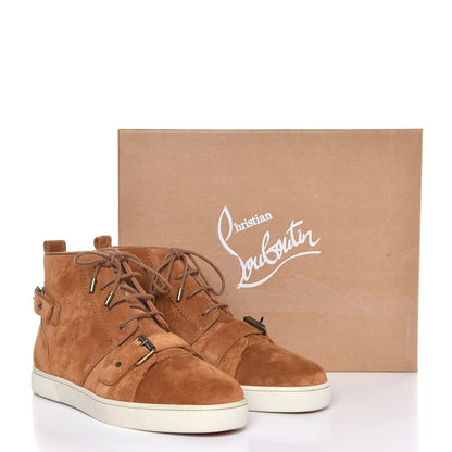 Christian Louboutin Mens Veau Velours Flat Nono Sneakers 45 Safari 8 of 8