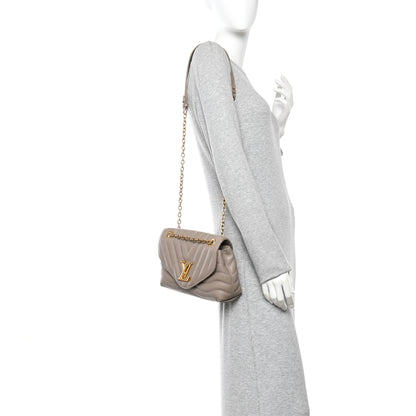 Louis Vuitton Calfskin LV New Wave Chain Bag Taupe 2 of 10