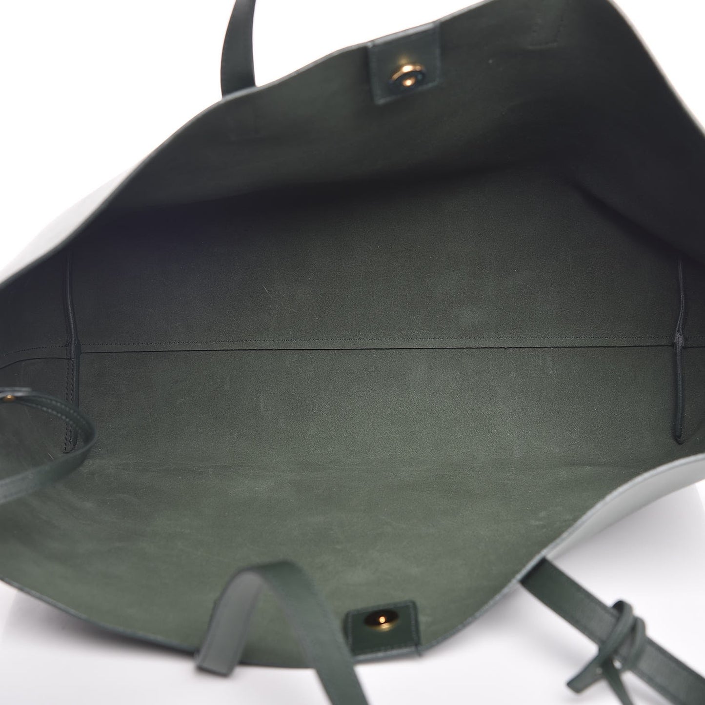 Calfskin Large Shopping Tote Dark Green
