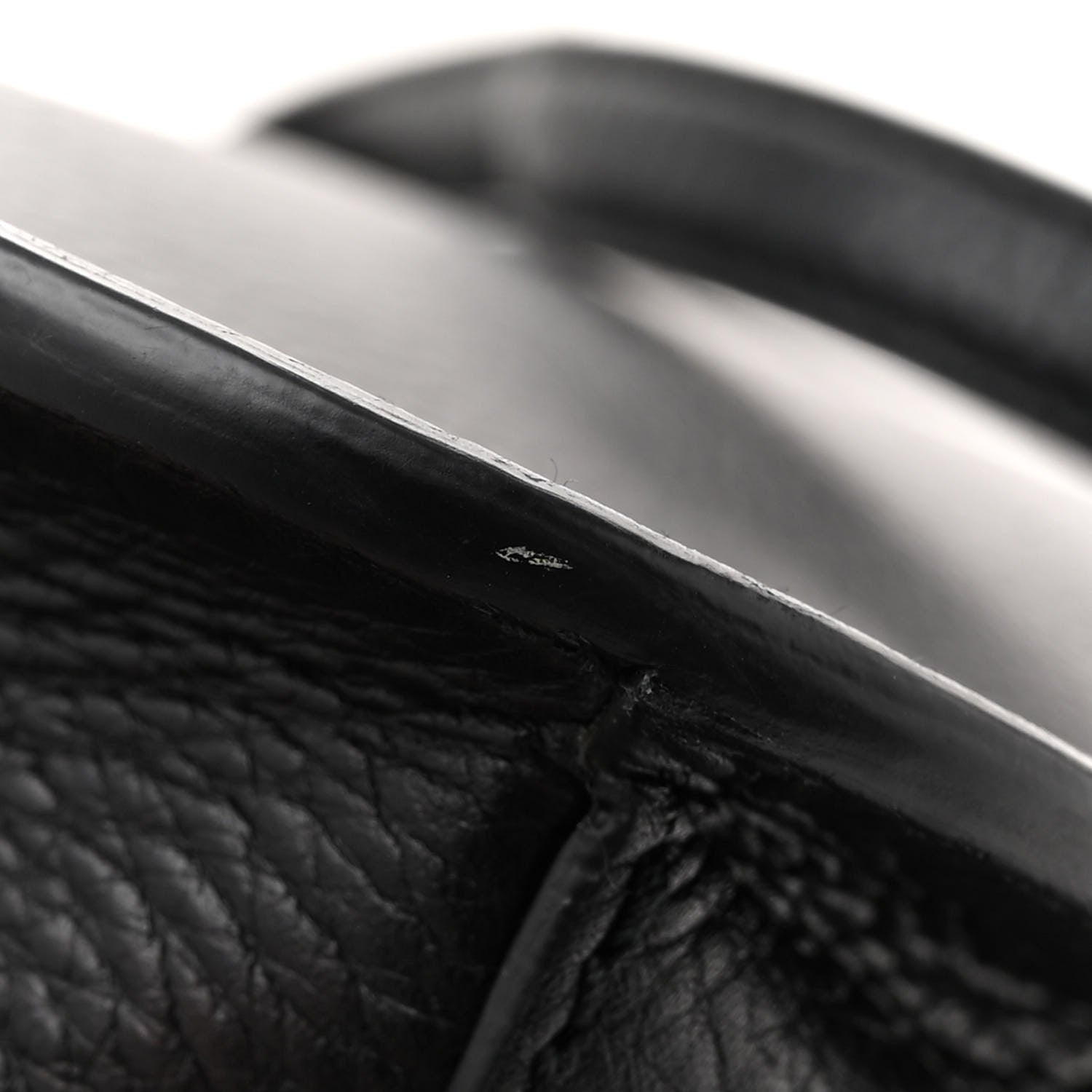 Gucci Pebbled Calfskin Medium Bamboo Daily Flap Shoulder Bag Black 13 of 15