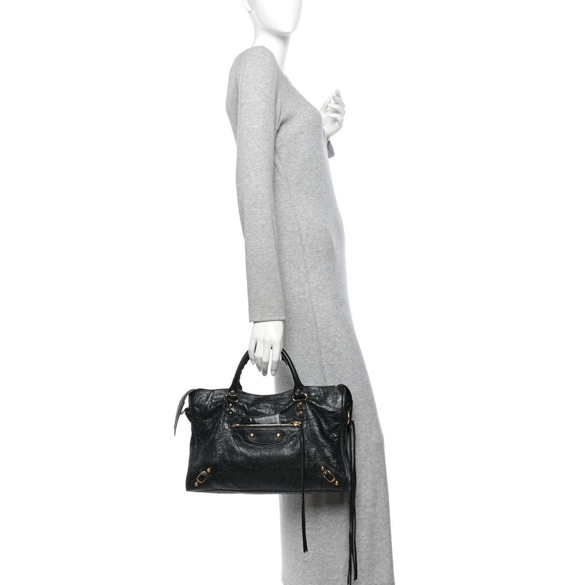 Agneau Classic Gold Hardware City Black