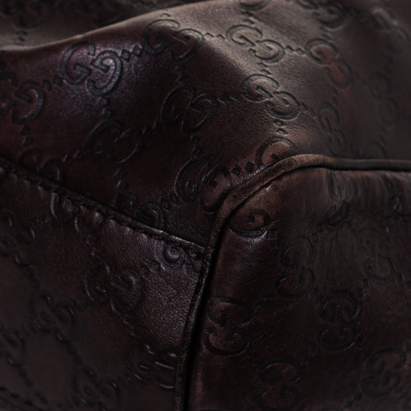 Guccissima Medium Sukey Tote Chocolate