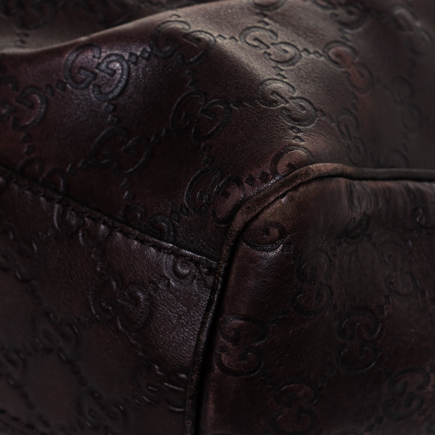 Gucci Guccissima Medium Sukey Tote Chocolate 9 of 17