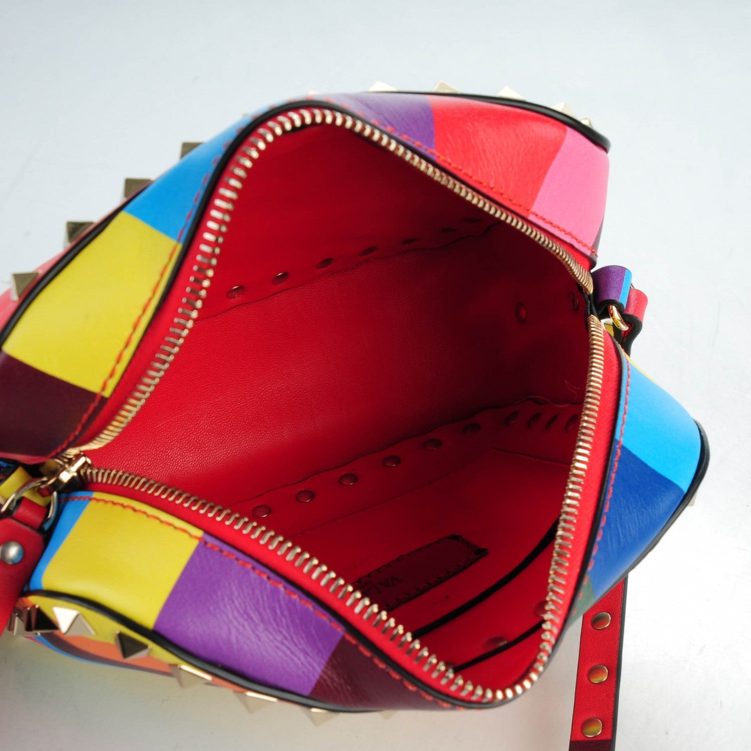 Valentino Garavani Vitello 1973 Rockstud Camera Crossbody Bag Multicolor 5 of 6