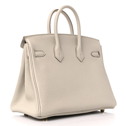 Hermes Togo Birkin 25 Beton 3 of 9