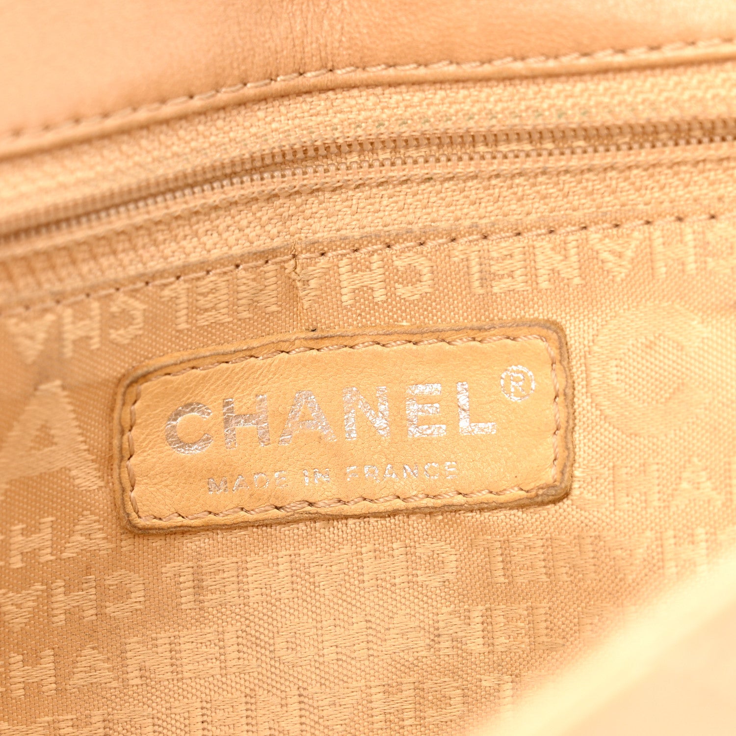Chanel Lambskin Diamond Stitched CC CC East West Flap Beige 6 of 14