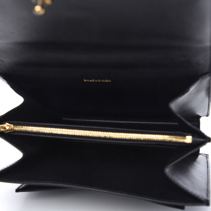 Balenciaga Box Calfskin S Sharp Chain Shoulder Bag Black 5 of 9