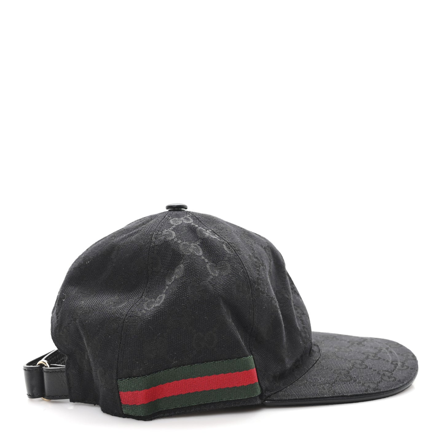 Monogram Web Baseball Hat L Black