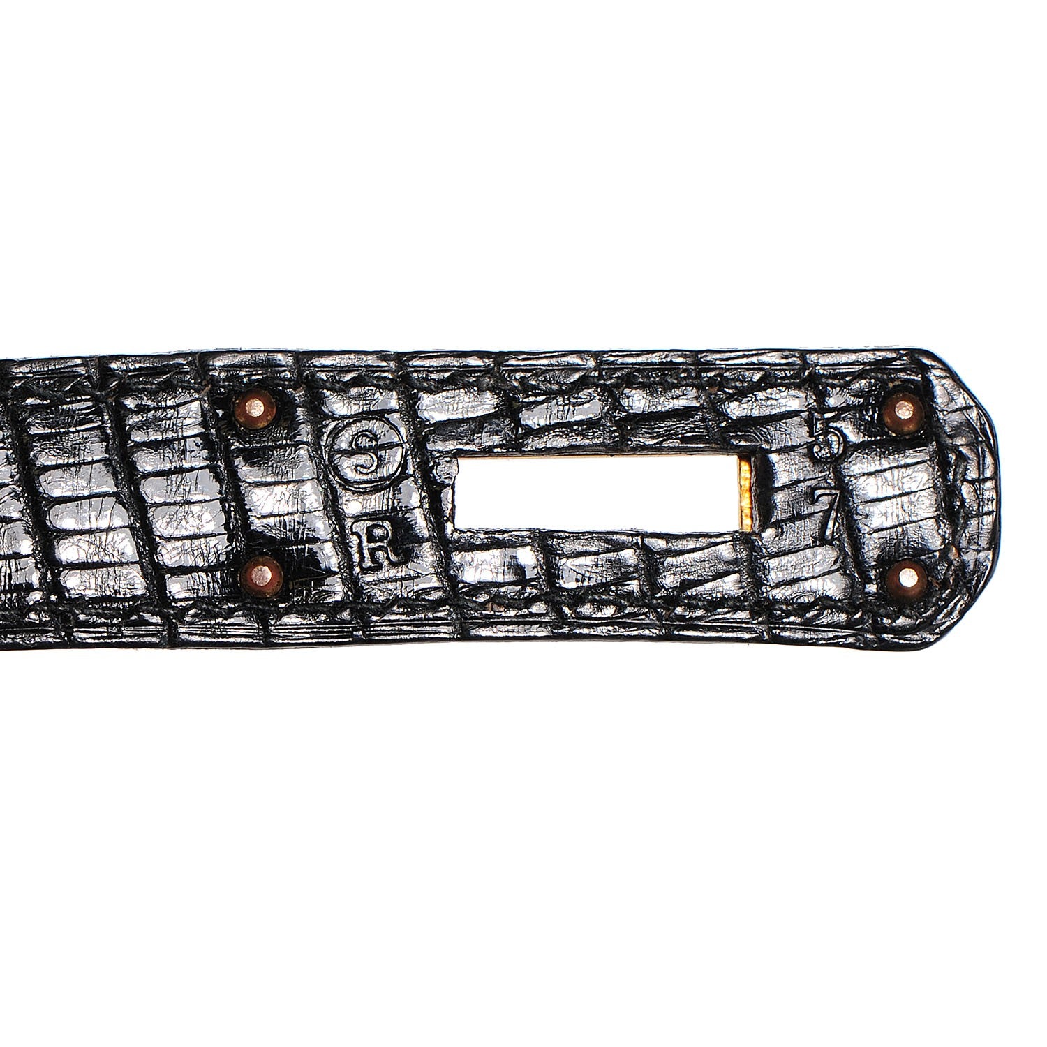 Hermes Lizard Kelly Sellier 28 Black 13 of 26