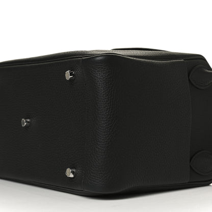 Hermes Taurillon Clemence Lindy 30 Black 9 of 12