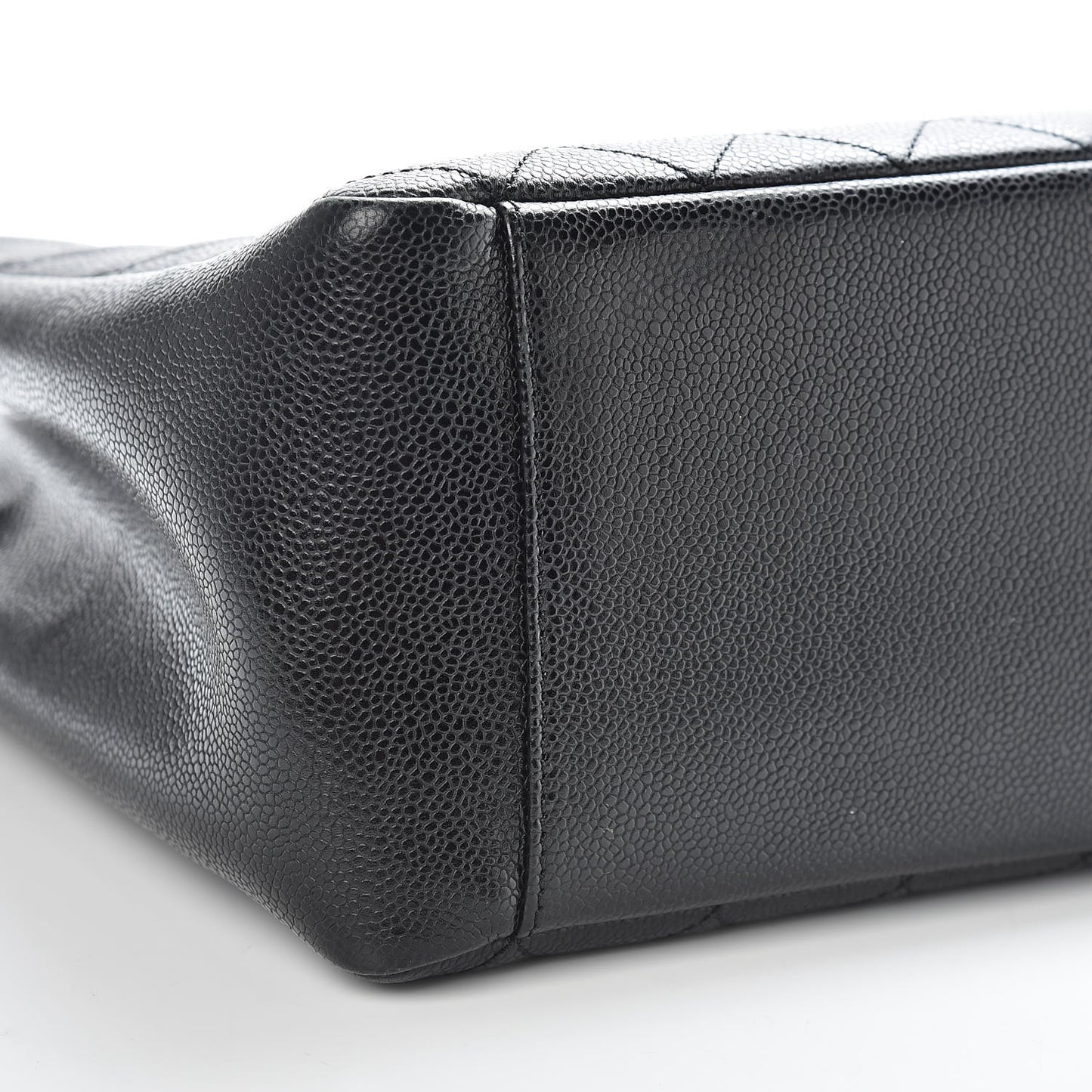 Caviar Quilted Grand Shopping Tote GST Black