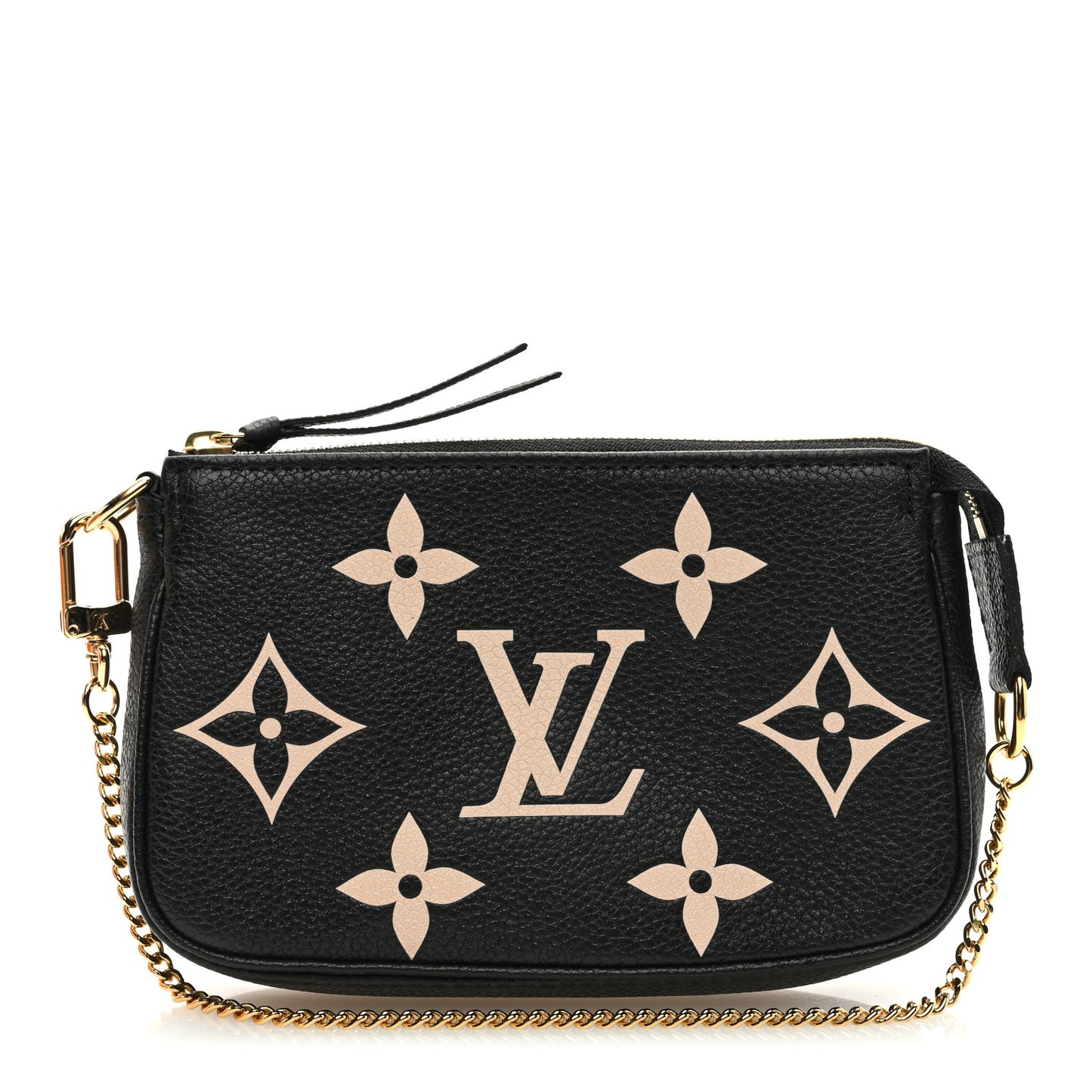 LOUIS VUITTON Empreinte Monogram Giant Mini Pochette Accessories Black