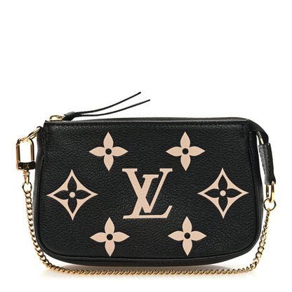Louis Vuitton LOUIS VUITTON Empreinte Monogram Giant Mini Pochette Accessories Black 1 of 10