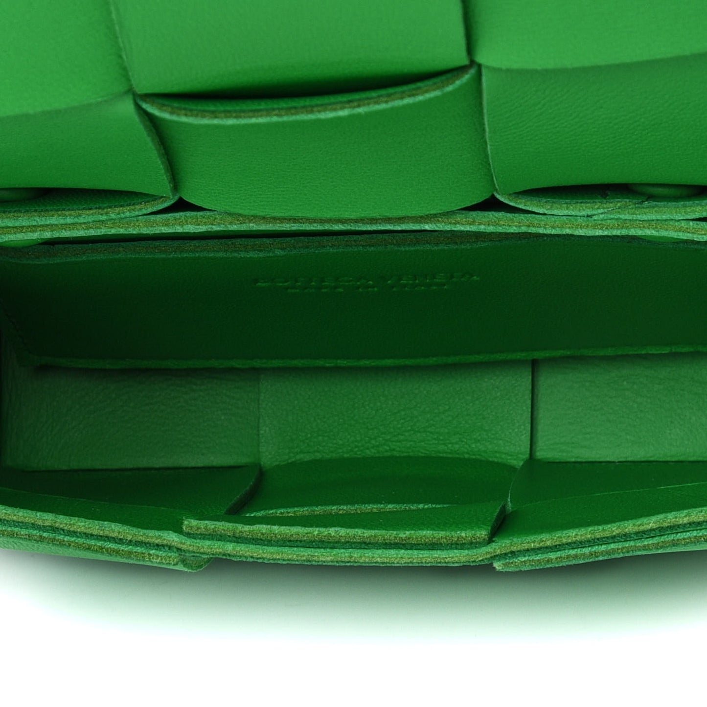 Lambskin Maxi Intrecciato Extra Mini Cassette Crossbody Bag Parakeet